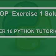 OOP Exercise 1 Solution Python Tutorial 186