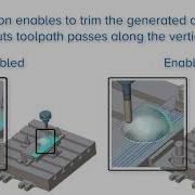 3 Axis Parallel Cuts Trim Adaptive Passes