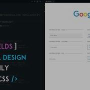 TEXT FIELDS Google MATERIAL DESIGN Using Only HTML CSS