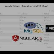 AngularJS Jquery Datatables With PHP Mysql