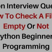 File Empty Or Not In Python Learn File Handling Python Tutorial
