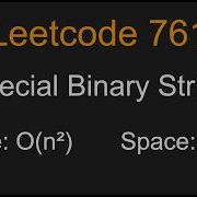 Special Binary String Leetcode 761 Python