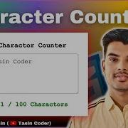 Character Counter App Using HTML CSS JavaScript Live Character Count Frontend Project