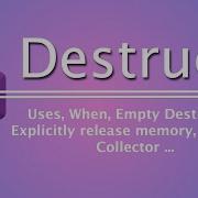 C Interview Questions Answers Destructor What Is A Destructor