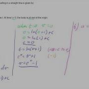 Acceleration As A Function Of Velocity