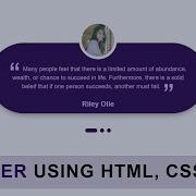 How To Make Slider On Website Using HTML CSS JavaScript Testimonial Slider