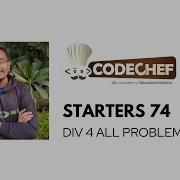 Codechef Starters 74 Discussion With Live Coding Div 4 ALL Problems Solution