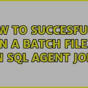 How To Succesfully Run A Batch File In An SQL Agent Job 4 Solutions