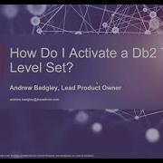 How Do I Activate A Db2 Tools Level Set