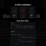 6 Loading Animations That Will BLOW Your Mind Pure CSS Magic Coding Youtubeshorts Css