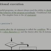 3 3 Conditional Execution