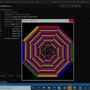 Draw A Colorful Octagon Using Python Turtle Graphic