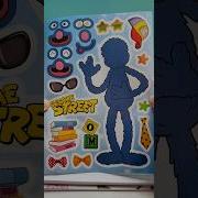 Sesame Street DIY Make A Face Stickers Activity With Grover