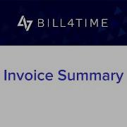 Invoice Summary Bill4Time