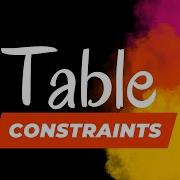 Add Table Constraints Oracle SQL Developer