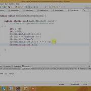 Concatenation Operator In Java English