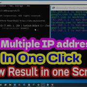 Как выполнить команду Ping для нескольких IP адресов в командной строке PowerShell