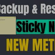 How To Backup Sticky Notes Windows 10 Restore Sticky Notes Windows 10
