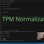 TPM Normalization Of RNA Seq Data Python