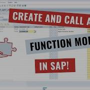 Create And Call A Function Module In SAP English