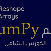 Numpy 7 Reshape Arrays بالعربي