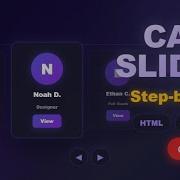 CSS Card Slider Tutorial For Beginners Build An Animated Profile Carousel