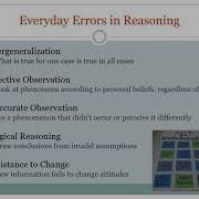 Everyday Errors In Reasoning
