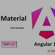 How To Install Angular Material In Angular 17 Angular Tutorial In Hindi