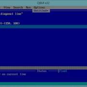 How To Draw A Diagonal Line In QBASIC Screen By Hamad Baig