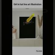 Girl In Hat Line Art Using Python Turtle Shorts Satisfying Creative