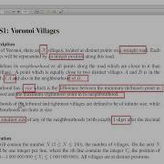 CCC 2018 S1 Voronoi Villages Problem Analysis