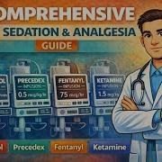 Comprehensive ICU Sedation Analgesia Guide Propofol Precedex Fentanyl Ketamine