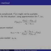 Ch5 9 Numerical Solutions Of Nonlinear Equations Secant Method Wen Shen