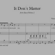 Jacob Collier It Don T Matter Transcription
