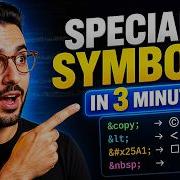 HTML Special Characters Entities Explained In 3 Minutes