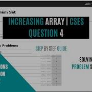 Increasing Array CSES Problem Set Placement Preparation 6