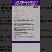 8 Most Common Job Interview Questions And Answers