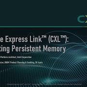 Compute Express Link CXL Supporting Persistent Memory