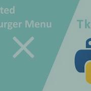 Animated Hamburger Menu In Tkinter