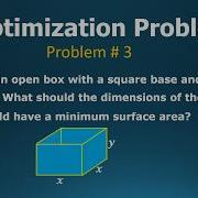Optimization Problem 3 Calculus