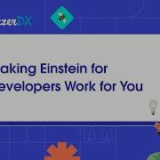 Making Einstein For Developers Work For You