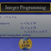 Integer Programming Cutting Plane Method