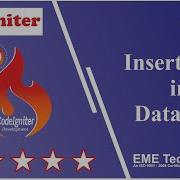 How To Insert Data In Database With Codeigniter