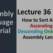 Sort Array In Ascending Or Descending Order In Assembly Language Bubble Sort In Assembly 36