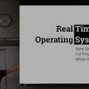 Real Time Operating Systems RTOS Nate Graff