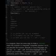 How To Make Comments In Programs Shorts