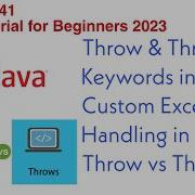 Throw Throws Keyword In Java Custom Exception Handling In Java Throw Vs Throws Full Explained