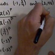 Finding A Power Function Through 2 Points