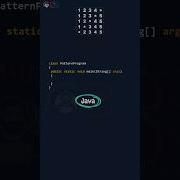 Tricky Java Pattern Program Number Pattern Shorts Java Shorts Softethics Programmer One