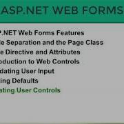 Creating User Controls In ASP Net Part 12